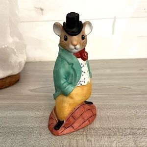 Vintage 1985 Mousetown U.S.A. Fun Loving Sam Figurine Made in Korea